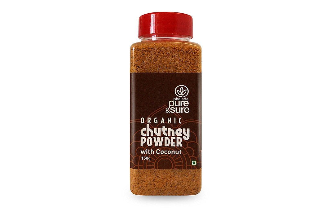 Pure & Sure Organic Chutney Powder With Coconut   Plastic Jar  150 grams